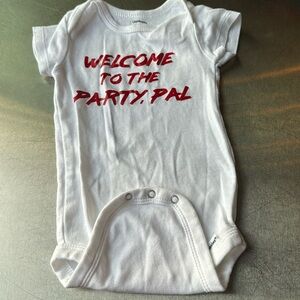 Die Hard (holiday short sleeve onesie: “Welcome to the party pal”